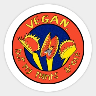 Vegan Flytrap Sticker